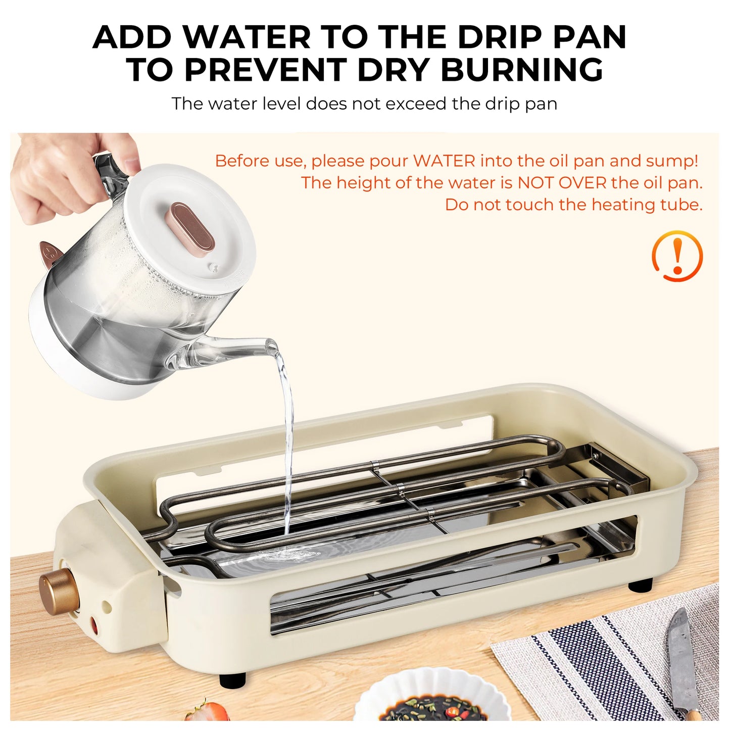 sumetas smokeless electric grill includes a grill rack, baking tray, and 4 cheese pans suitable for grilling, pan-frying meat,