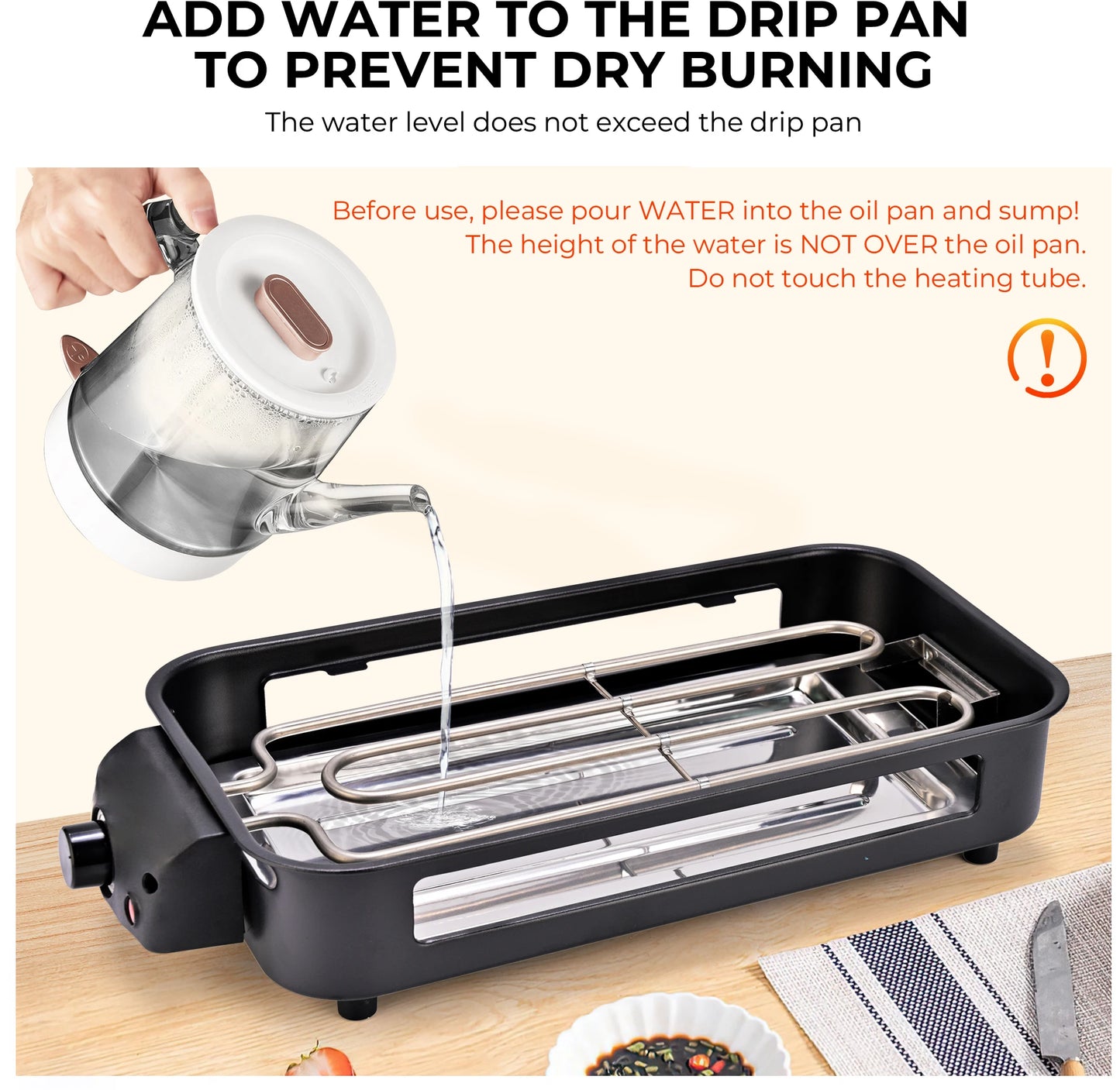 sumetas smokeless electric grill includes a grill rack, baking tray, and 4 cheese pans suitable for grilling, pan-frying meat,