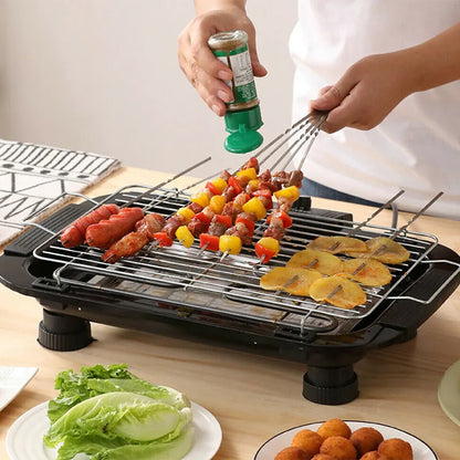 Household Smokeless Grill 2000W Multifunction Electric Griddle Baking Pan Indoor BBQ Grilling Machine With Temperature Control