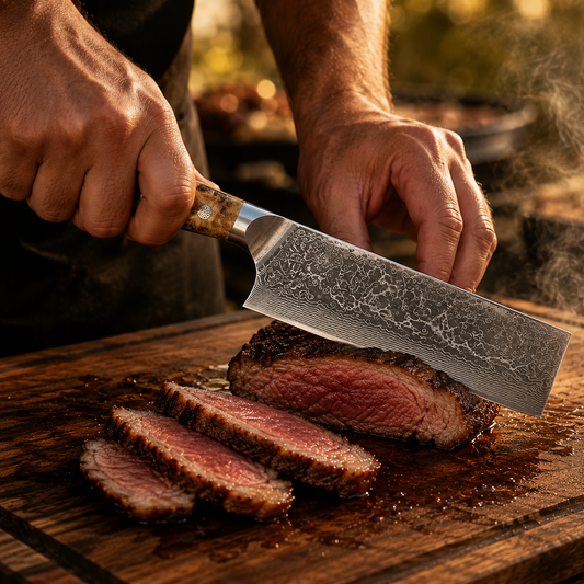 Burlwood 7" Nakiri Knife