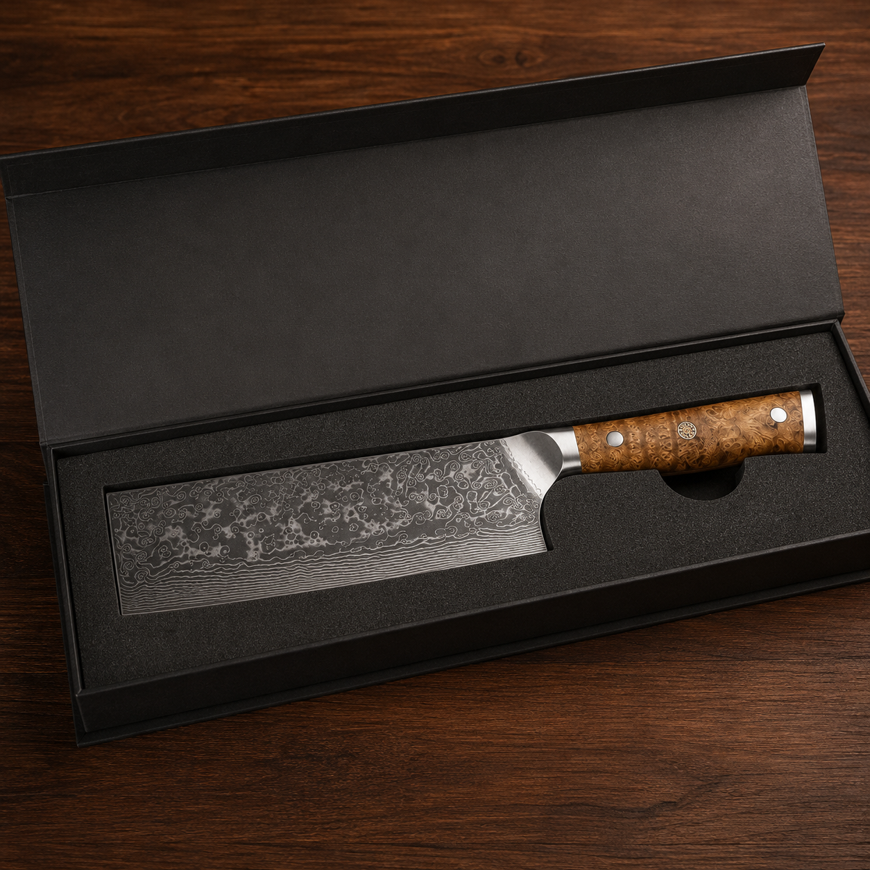 Burlwood Nakiri Knife