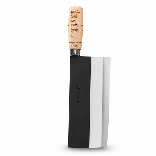 Kurogane 8-inch Chinese-style meat cleaver with broad blade