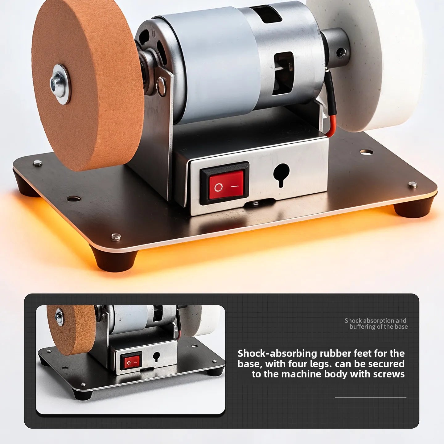 Motor Electric Knife Sharpener Industrial Grade Multifunctional Adjustable Desktop Grinding for Knives Scissors Kitchen Knifes