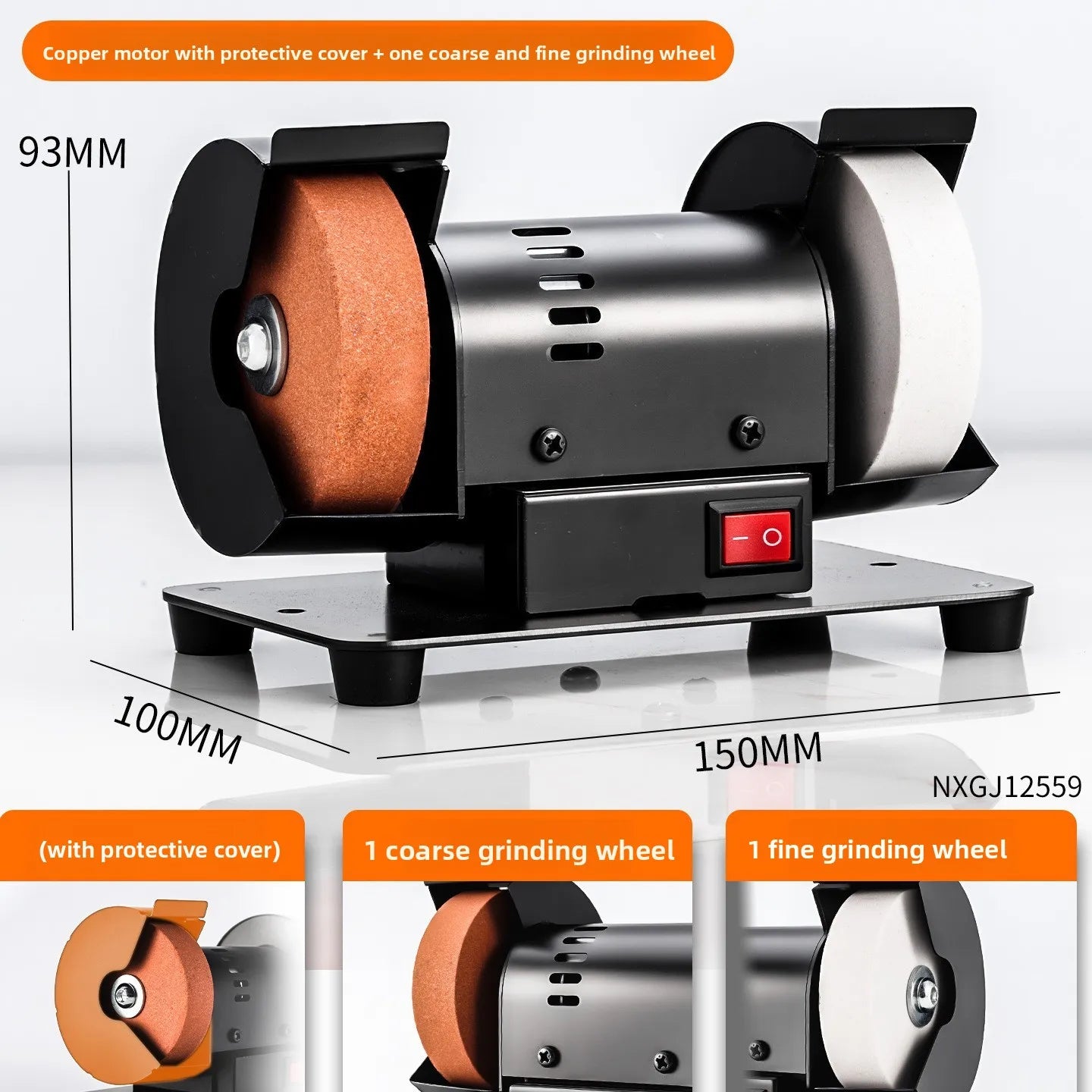 Motor Electric Knife Sharpener Industrial Grade Multifunctional Adjustable Desktop Grinding for Knives Scissors Kitchen Knifes
