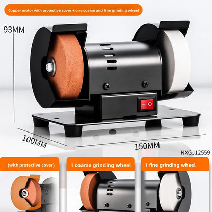 Motor Electric Knife Sharpener Industrial Grade Multifunctional Adjustable Desktop Grinding for Knives Scissors Kitchen Knifes