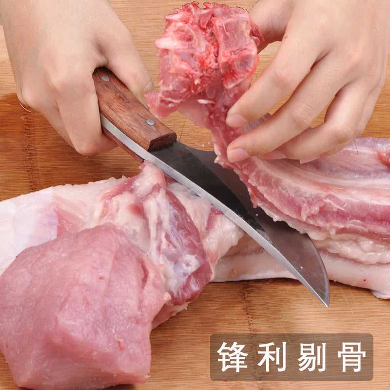 5.8" Hand forged high hardness sharp Serbian boning knife household kitchen slicing knife bone and meat separating knife