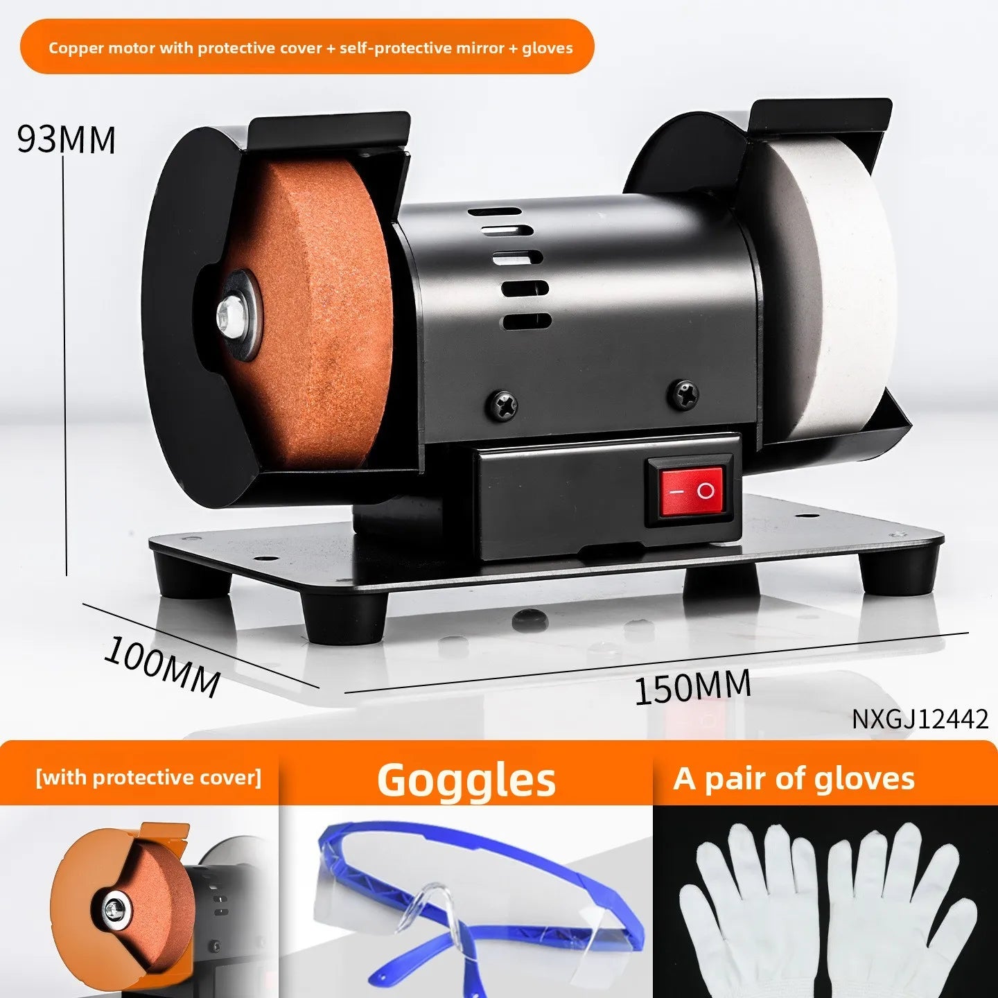 Motor Electric Knife Sharpener Industrial Grade Multifunctional Adjustable Desktop Grinding for Knives Scissors Kitchen Knifes