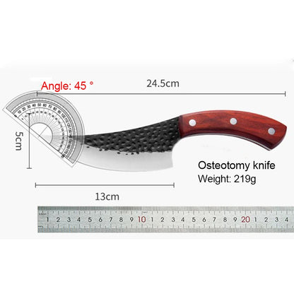 5.8" Hand forged high hardness sharp Serbian boning knife household kitchen slicing knife bone and meat separating knife