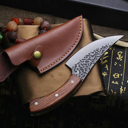 5.8" Hand forged high hardness sharp Serbian boning knife household kitchen slicing knife bone and meat separating knife